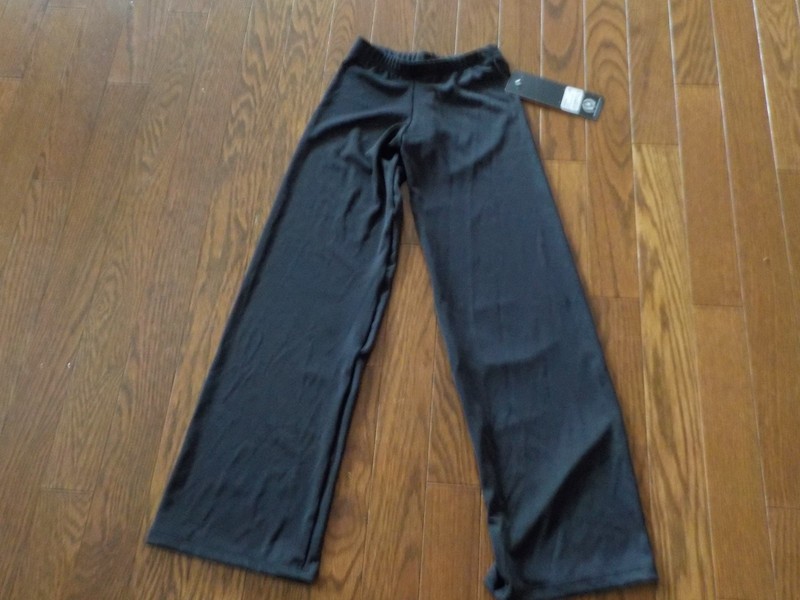 Girls/Womens Eurotard Size M Black Wide Leg Jazz Pants 44555C – NWT