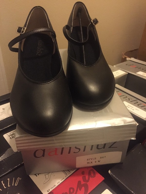 DANSHUZ JUNIOR VERSATILE CHARACTER #3317 / 3417 Ballet dance shoes BLACK 6N, 10W