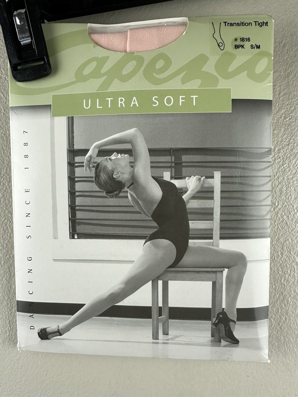 CAPEZIO TRANSITION 1816 CONVERTIBLE TIGHTS Ballet Pink New in Package