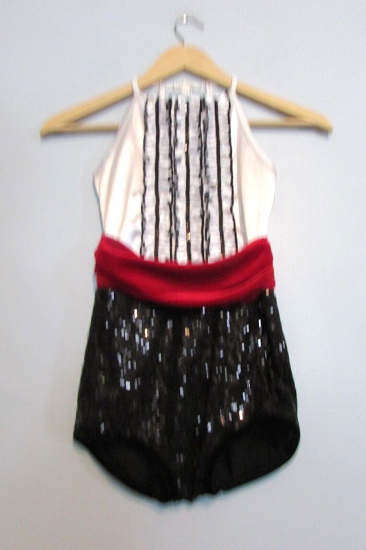 Girls Biketard Size Child Medium Shoulder to Crotch 23 Inches EUC!!!