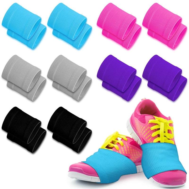 Jiuguva 10 Pairs approx. 8.5 x cm, Black, Pink, Blue, Purple and Gray