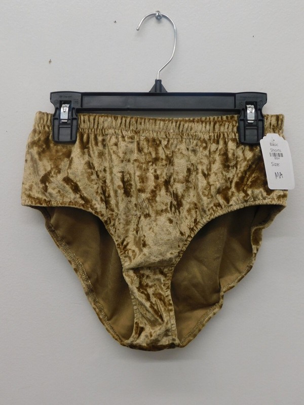 Pre-owned Briefs Unbranded Medium Adult Gold Jazz Velvet Brown