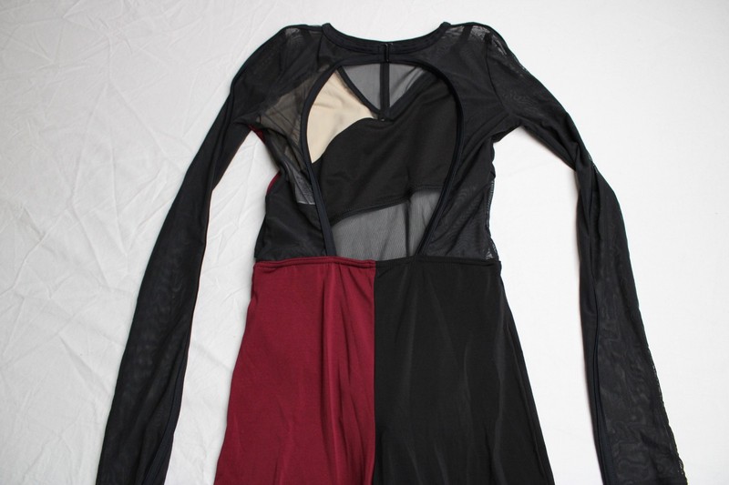 Weissman Women's All We Got Dance Costume Mesh Jumpsuit BL1 Cherry Size XSA gallery