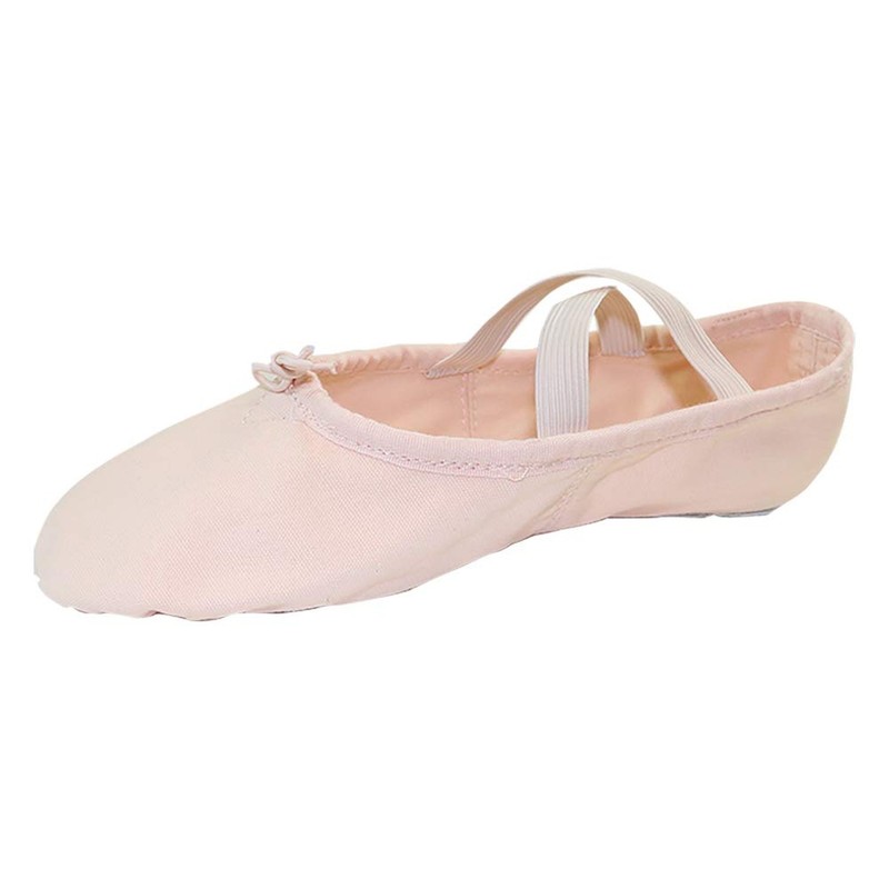 Danzcue Adult Split Sole Canvas Ballet Slipper 7 Pink