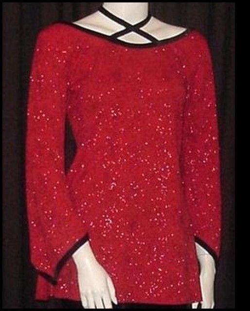 Lot of 4 Blues In The Night RED Tunic Tops Dance Costume 1-Adult Large & 3-AXL gallery