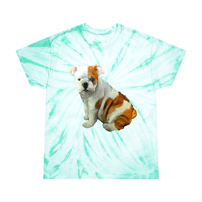 English Bulldog ‘Bugsy’ – Unisex Tie-Dye Tee, Cyclone