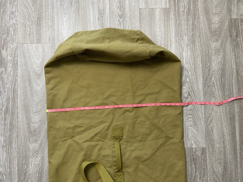 Military duffle bag olive drab canvas. Aprx: 45"x 28" inches. 100% Cotton gallery
