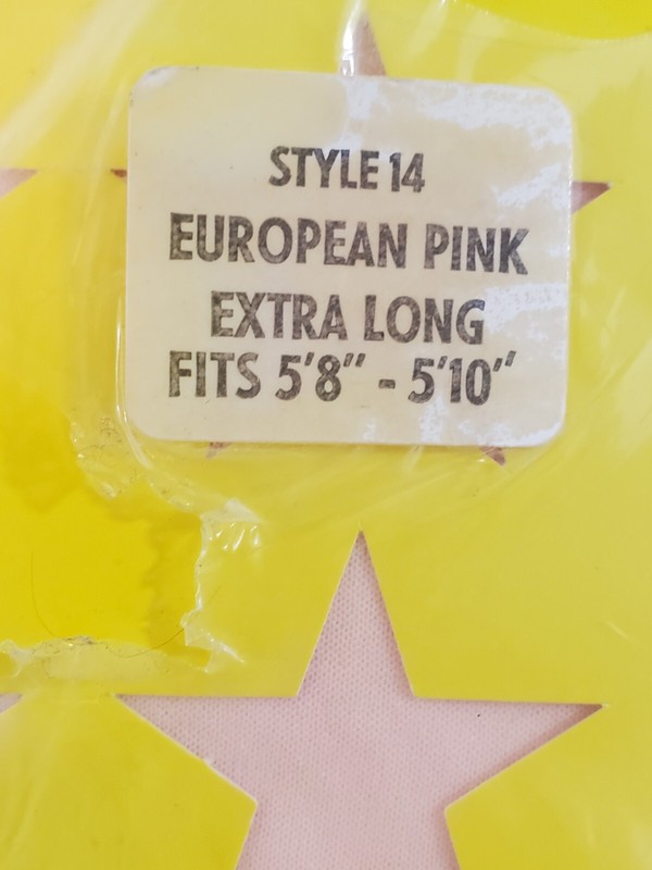 VINTAGE Capezio Womens Super Shimmery Tights Size Extra Long (5'8"-5'10") PINK gallery