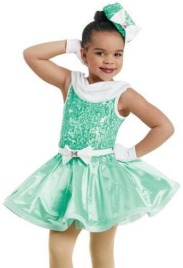 SC Retro Iridescent Party Dress light green incl accessories New Weissman AA13