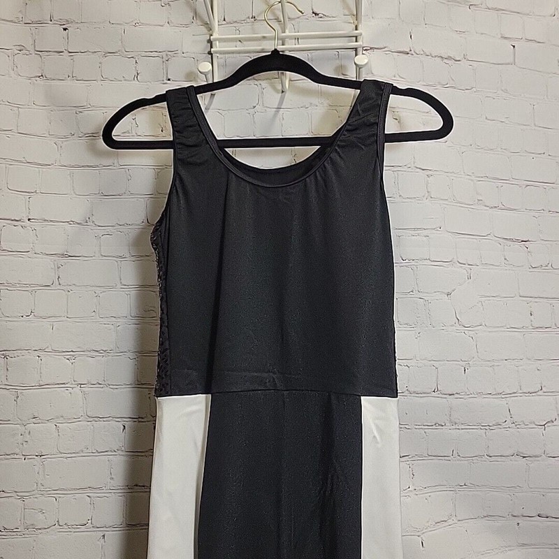 Weissman Dance Costume Jumpsuit With Jacket Black Gold White Style 14753 Women L gallery