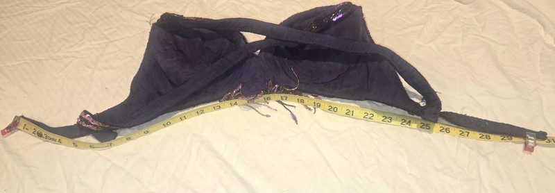 Beautiful rich purple Bella bra and belt belly dance costume from Turkey gallery