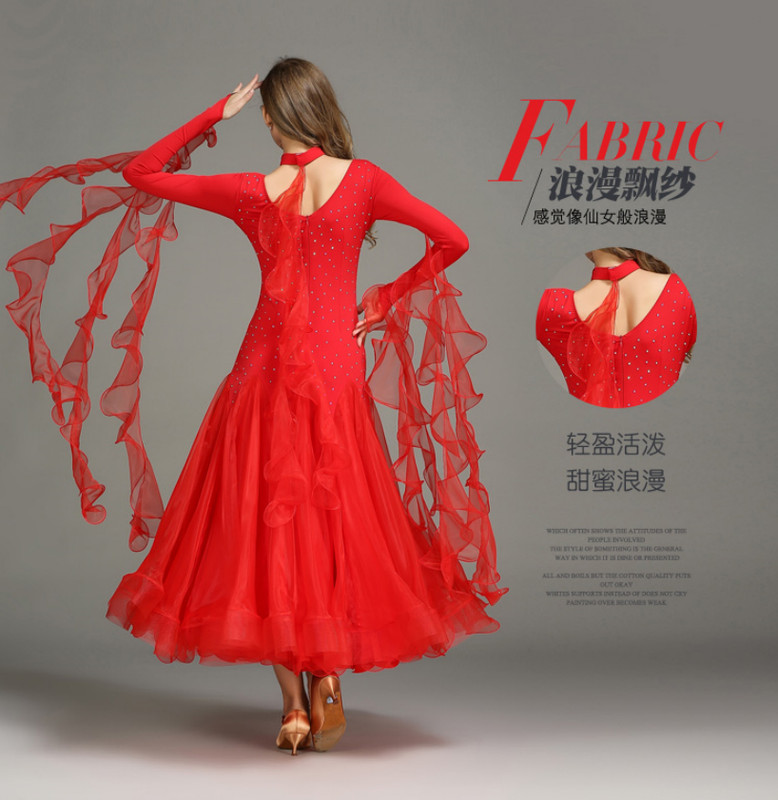 NEW Ballroom Competition Dance Dress Modern Waltz Standard Dress gallery