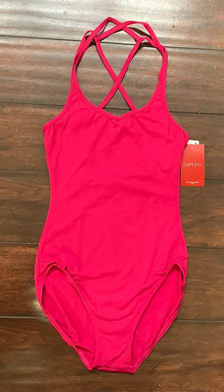 NWT Capezio #TC0038 Pink Camisole Medium Adult Ballet Dance Leotard