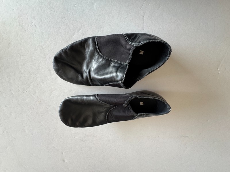 Linodes Synthetic Leather Jazz Shoe Slip-on for Women and Men’s Dance Shoes 9.5