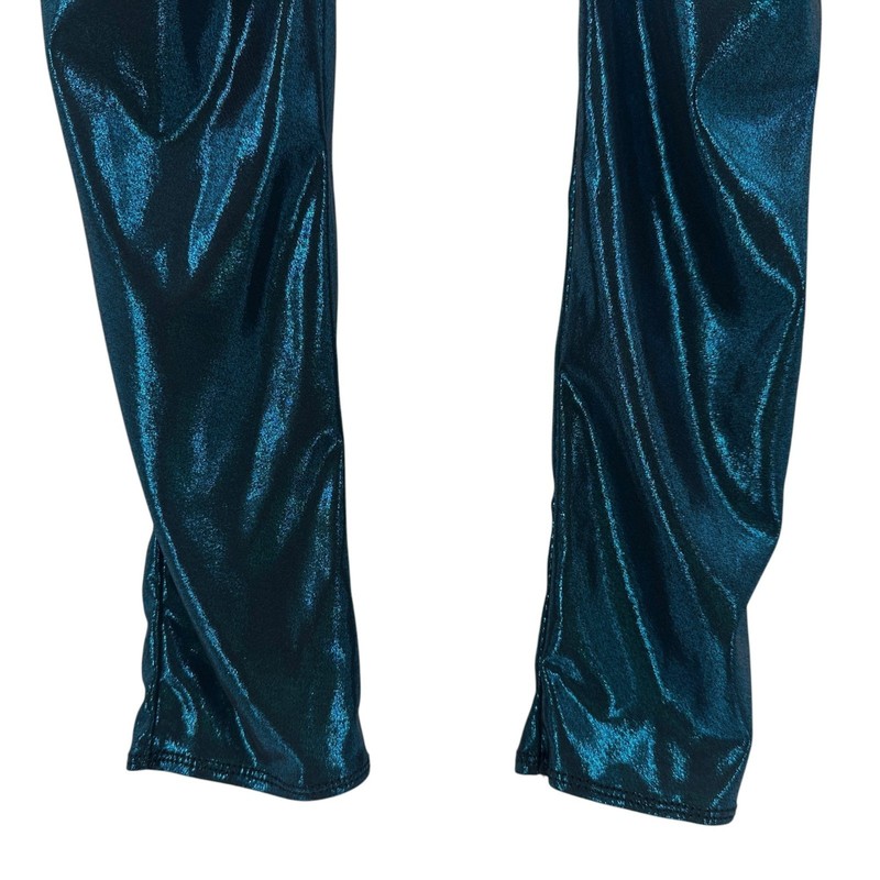 Balera Dancewear Girls Large Child LC Harem Pants Metallic Blue Shiny Pull On gallery