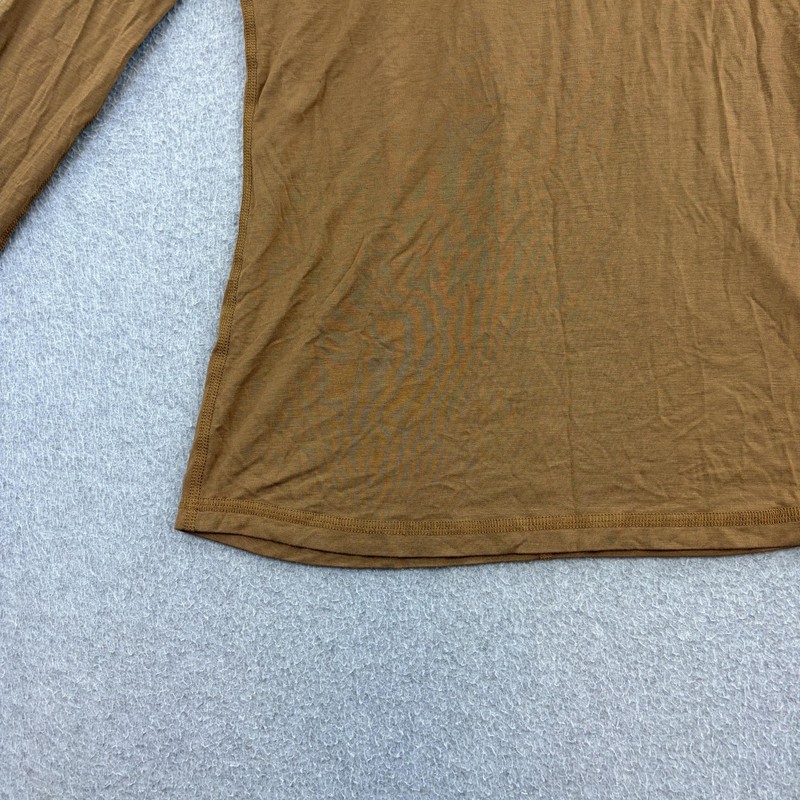 FIVE The LABEL Shirt Womens Small Brown Lightweight Long Sleeve Dancewear Top gallery