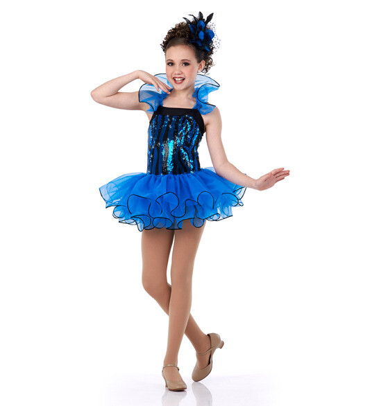 RITZY Jazz Tap Ballet Dance Costume Blue Child Extra Small