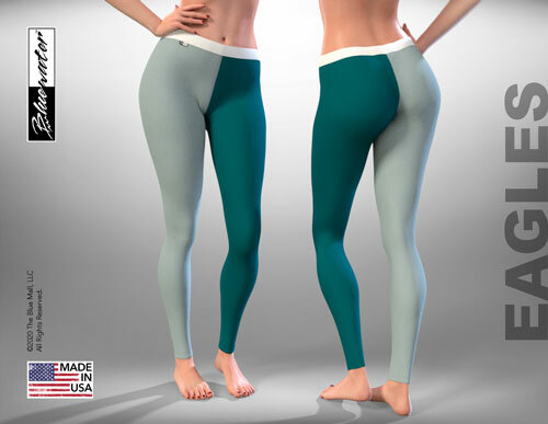WOMEN STRETCHY LEGGINGS, MALLARD & SILVER~Workout,Yoga,Running,Fitness,Exercise