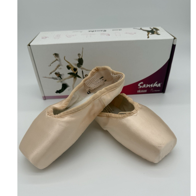 Sansha Women’s Pink Soft Toe Demi-Pointe Shoes Ballet Dance Shoe 4Med Deep Vamp