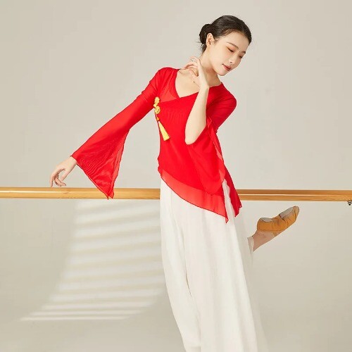 Classical Dance Gauze Dress Body Rhyme New Costume Woman Flowing Chinese