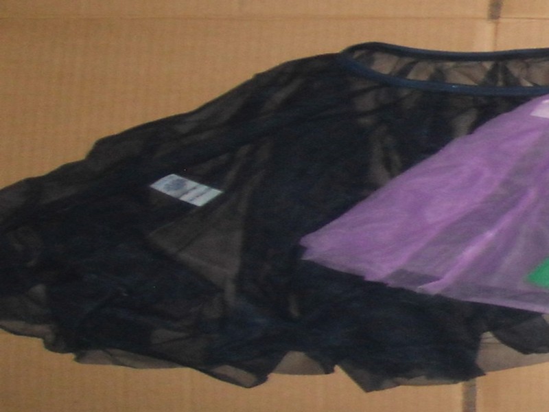 DANCE CHIFFON ASYMMETRICAL BALLET SKIRT MANY COLORS 1 layer ruffled girls/lady