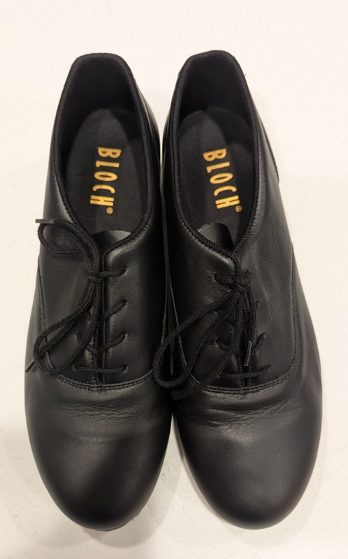 Bloch Shockwave Black Leather Lace Up Shockwave Women’s Tap Dance Shoes 9 1/2 M