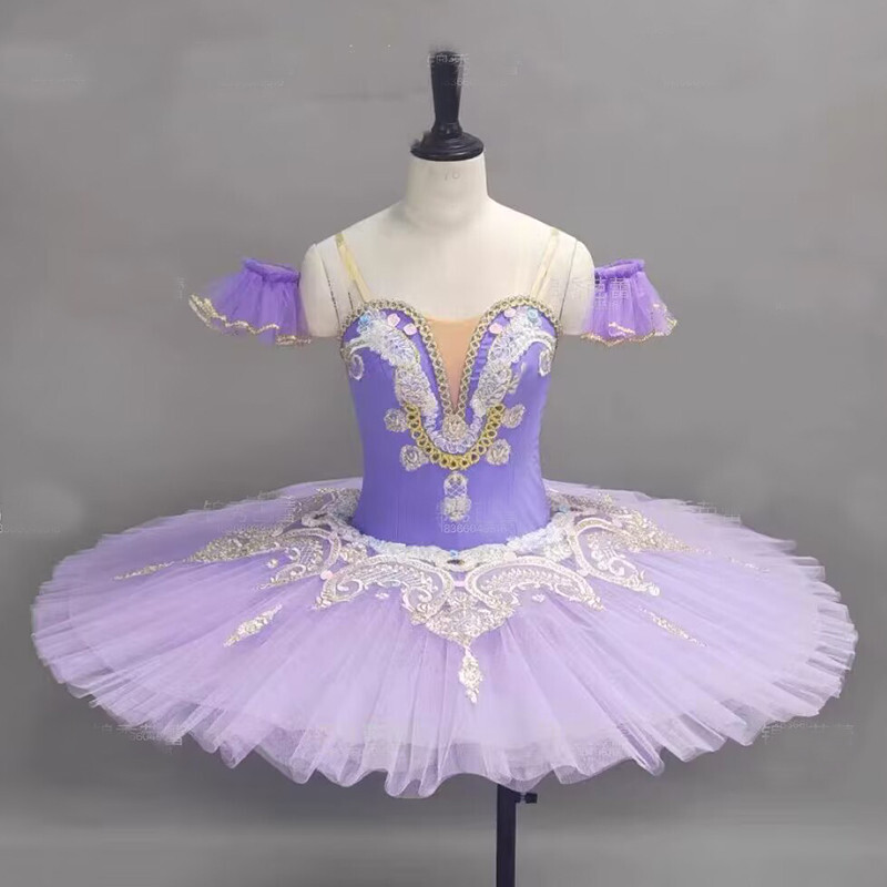 Adult Girls Professional Ballet Purple Dress Performance Ballet Tutu Costume New gallery