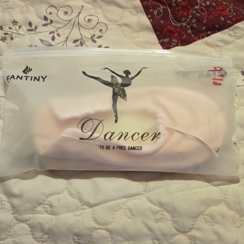 Fantiny Pink Ballet Shoes/Slippers Split Sole with Elastic Strap Unisex