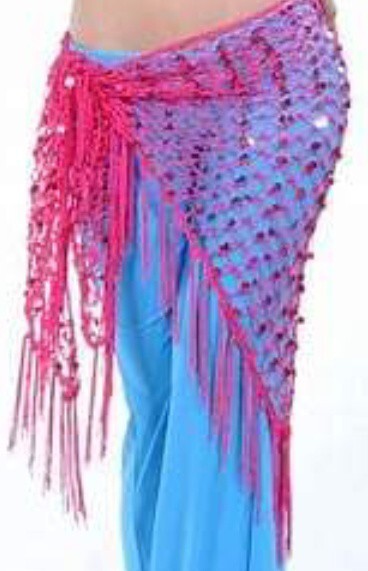 SHINY SPARKLEY TRIBAL GYPSY BOHEMIAN DELUXE MERMAID HIP SCARF ATS REN PIRATE