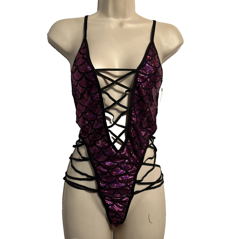 Bodyshotz Women’s Strappy 1 Pc Dance Suit, S/M