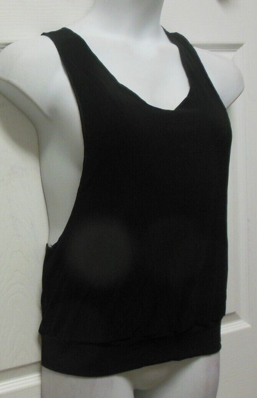 Black racerback loose overtop hiphop dance Spandex Wolff Fording chld/ladies