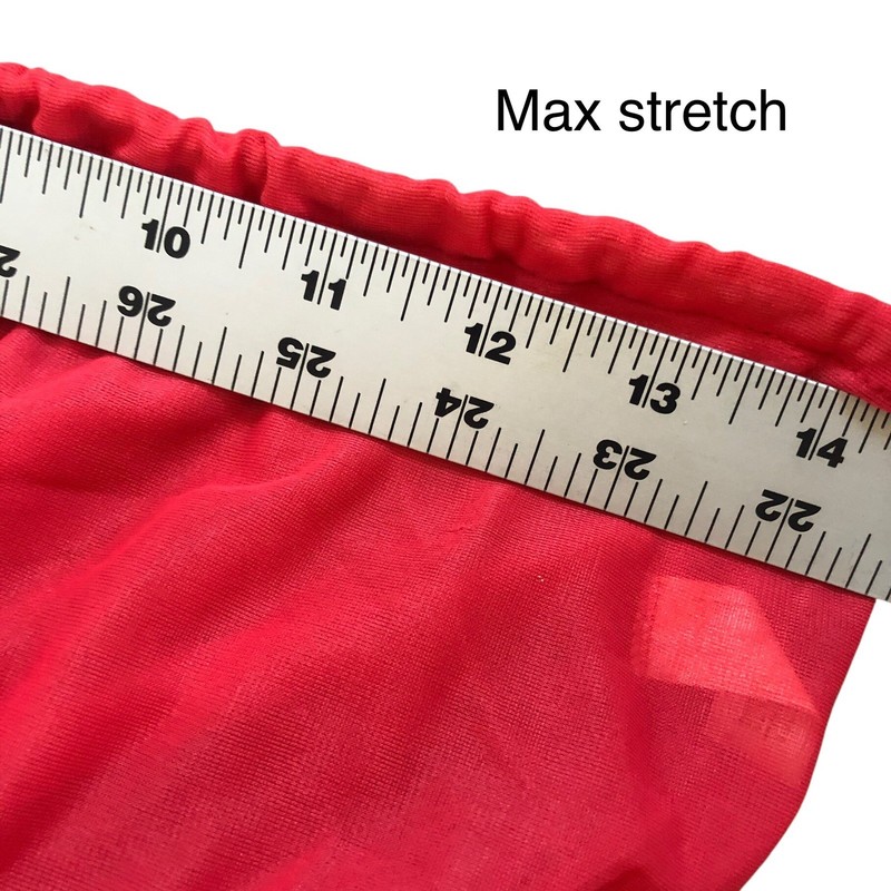 Vintage Square Dance Petticoat Red Double Layer Nylon Rockabilly Beverly Vogue L gallery