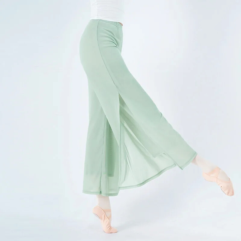 Classical Chinese Folk Practice Dance Dance Pants Elegant Women’s Split Trousers