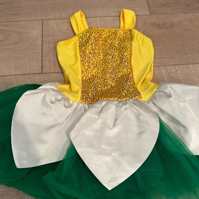 Yellow & Green Flower Costume With White Petal Tutu Skirt By Revolution Dancewea gallery