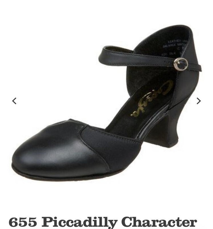 New NIB Capezio Picadilly #655 Black Character Dance Shoe gallery