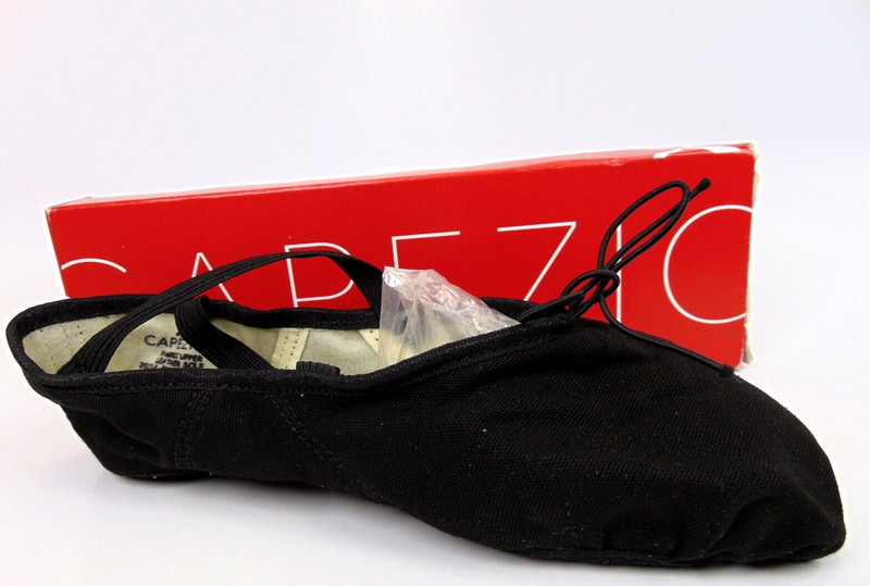 NEW! Capezio Women’s Canvas Romeo Ballet Shoes Size 11.0 M, Black,