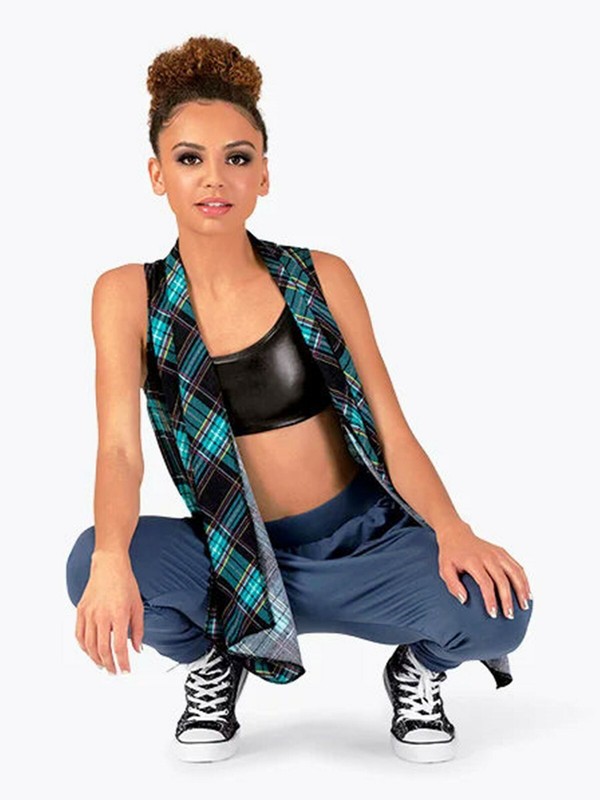 NWT Plaid 3-piece Hip Hop Costume Adult S, M, L or XL gallery