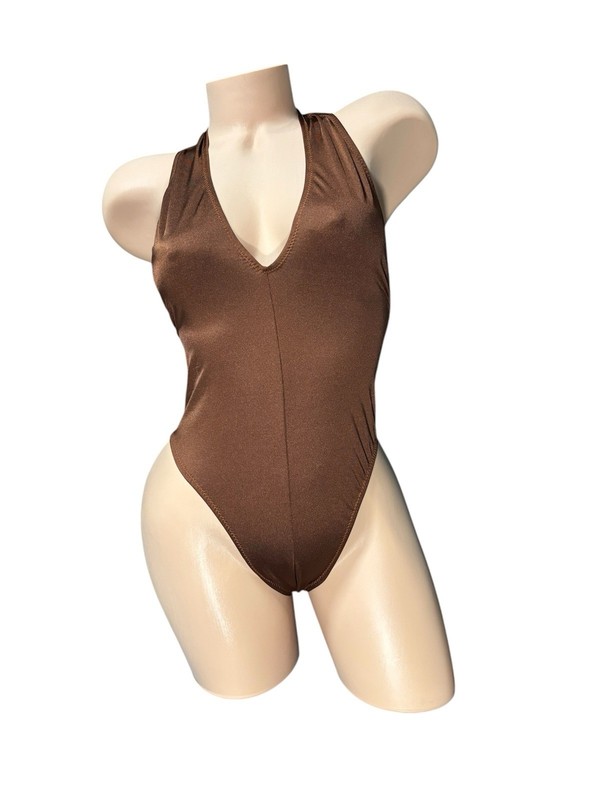 Exotic Dance Wear Brown Cover Color One Piece