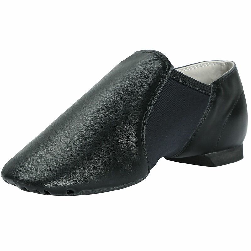 Linodes Synthetic Leather Jazz Shoe Slip-on for Women and Men's Dance Shoes gallery