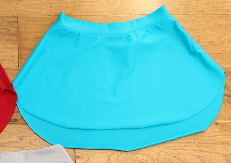 Capezio x Bradon BALLET SKIRT size Adult Small AS Modern Contemporary Dance Teal