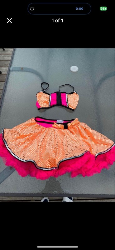 Pink And Orange Dance Costume