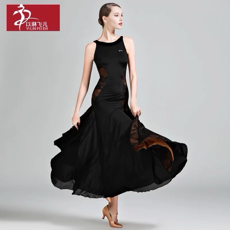 K15 S9022 Women’s Modern Ballroom Dance Dress Standard Dance Practice Performa