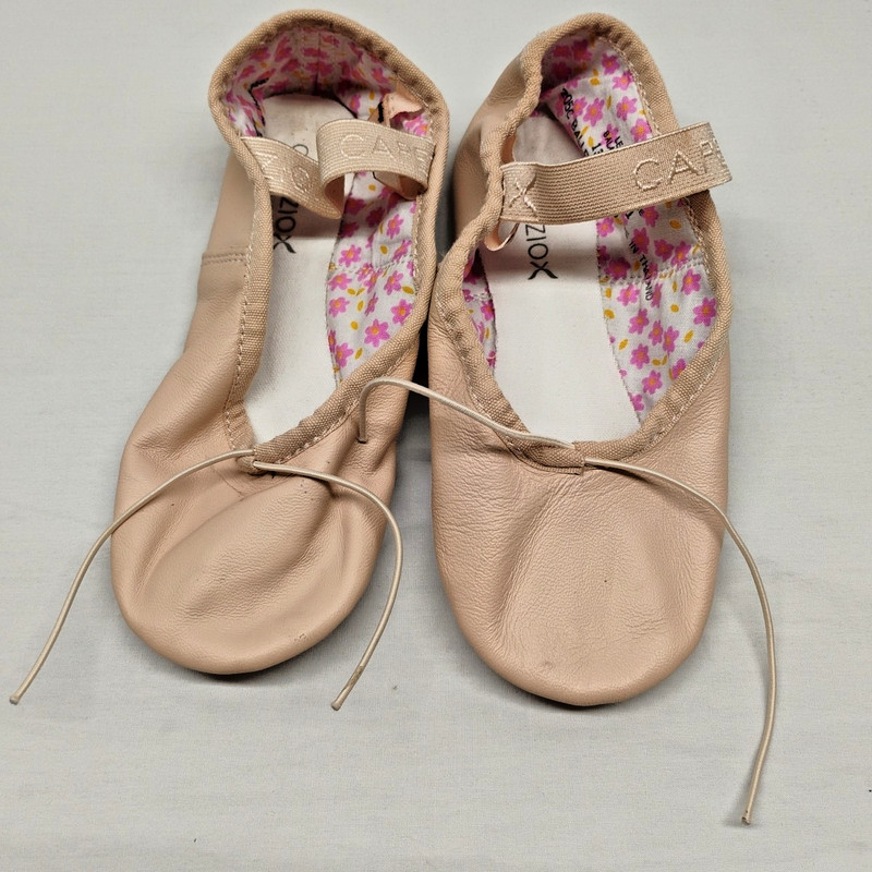 Capezio Girls Youth Size 13 M Pink Leather Ballet Shoes Slippers