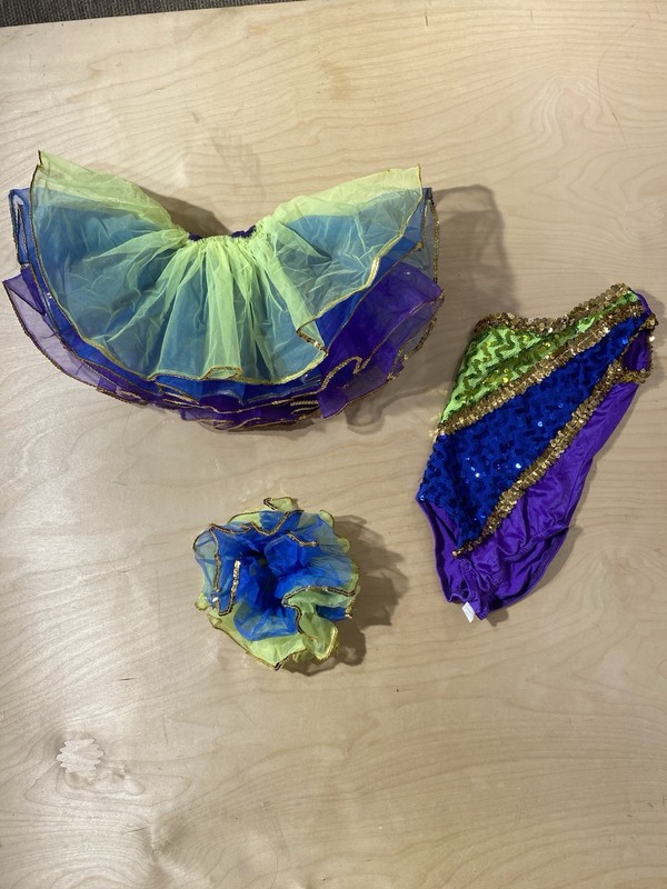Multi- Color Dance Costume With Matching TuTu And Armband MC (RP) gallery