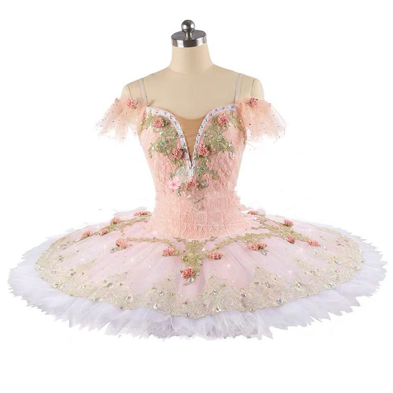 Professional Ballet Pink Pancake Ballet Tutu Dress Costume Adult Performance