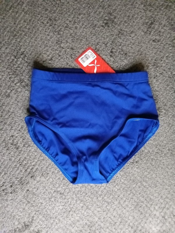 Capezio 111C Royal Blue Intermediate Girl’s Athletic Briefs *MEDIUM