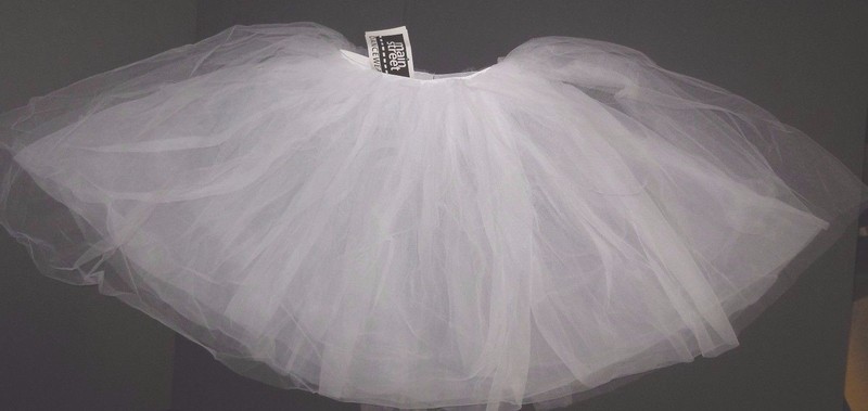 White Tutu Romantic Mid Length Chiffon & Tulle Child Adult Sizes #4918 gallery