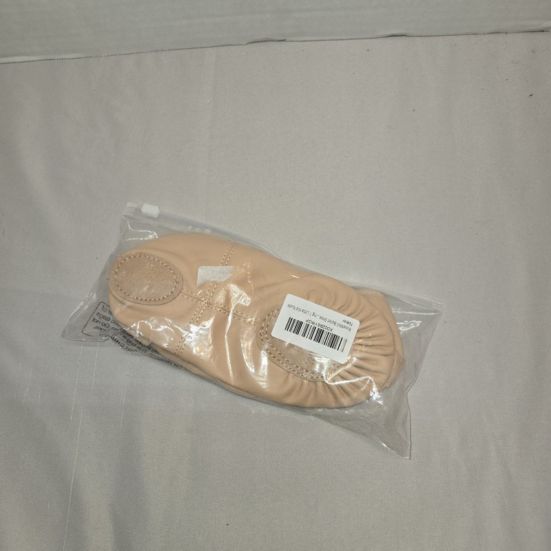 NWT Rose Moli Kids Girls Slippers Leather Ballet Practice Shoes Size 1 Nude