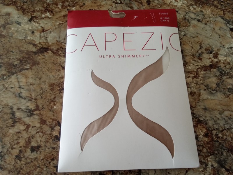 Capezio Ultra Shimmery Tights Footed 1808 Caramel Size Small