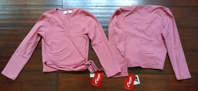 NWT Capezio #CC850 Dark Pink Adult Ballet Wrap Dance Warm Up Ladies XS S M L XL